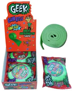 Gros chewing-gum fruité de couleur 50g pour enfant, gomme énergétique à saveur de fruit