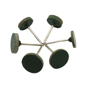 Cabezales de molienda de goma de vástago de 3mm, punta de pulido en forma de <span class=keywords><strong>T</strong></span>, diámetro de la rueda de pulido de 20/25mm para herramientas rotativas de pulido de madera y Metal - Product Image 1