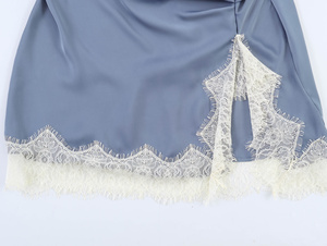 PB&ZA Vente en gros Nouveautés estivales Robe en satin à col haut sans manches pour femmes 2654484 - Product Image 6