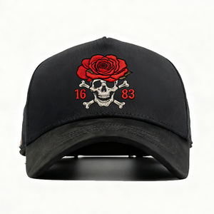 Gorra de Béisbol de Gamuza de 5 Paneles Personalizada de Alta Calidad con Diseño de Ala Ancha del Mago Danny, Gorras Barbas X El Mago Danny - Product Image 1