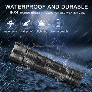 Antorchas <span class=keywords><strong>LED</strong></span> Super brillante 2000 lúmenes recargable potente antorcha alimentado por batería Camping táctico linterna estándar - Product Image 5