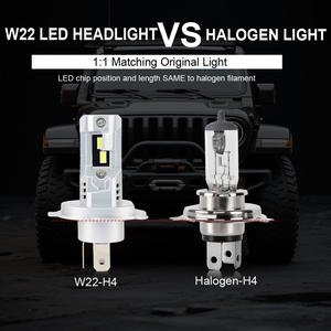 Xenplus W22 Nouveau Design Mini Taille Plug and Play 1:1 Voiture H7 Led Phare Ampoule H4 20000lm 42W 6000K H7 Led Phare - Product Image 4