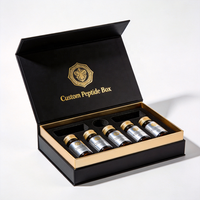 Boîtes rigides écologiques personnalisées pour l'emballage des peptides et coffret cadeau haut de gamme avec collagène peptide pour la santé et les médicaments