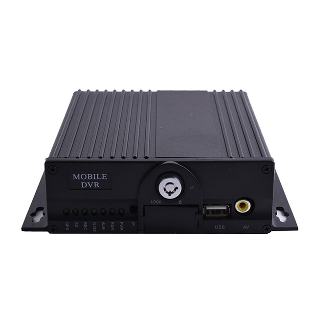 H.265 AHD 1080P 4 Channel Double SD Card Mobile DVR with 4G GPS ADAS+DSM Artificial Intelligence Recorder