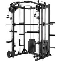 Système de musculation multifonctionnel Smith Machine en gros – Rack de squat robuste et banc de musculation tout-en-un pour équipement de gym commercial