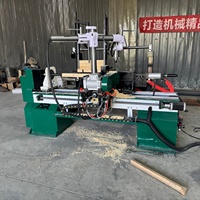 Tour à bois CNC entièrement automatique modèle 1530, mono-broche, alimentation automatique, pour la production de pieds de meubles, escaliers et poutres