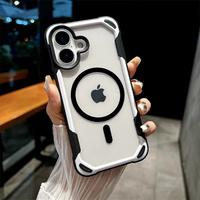Coque pour iPhone 17, Protection Arrière Rigide en PC Transparent Anti-Rayures et Pare-chocs Hybride Souple en TPU pour iPhone 16 17 Pro Max