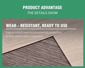 Revêtement de sol en PVC texturé imperméable 1,2 mm-3 mm, imitation bois abordable, carreaux LVT à dos sec - Product Image 4