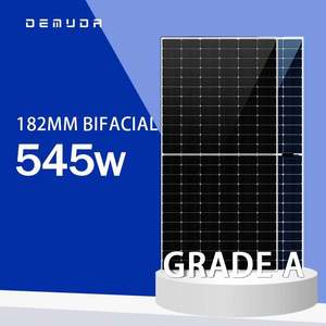 แผงโซลาร์เซลล์ DEMUDA 182 มม. 530W-555W แบบ Half Cell Bifacial PERC โมโนคริสตัลไลน์ ประสิทธิภาพ 21.5% - Product Image 1