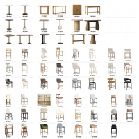 Chaise de bar moderne en bouclette, chaise de comptoir rembourrée de luxe, vente en gros pour usage commercial.