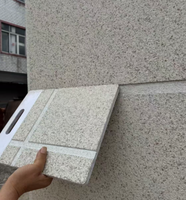 Peinture hydrophobe anti-salissure à base de pierre lavée avec sable de quartz calciné, revêtement granitique pour mur de façade extérieure de centre commercial