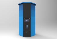 Casier de livraison de colis intelligent imperméable pour l'extérieur, tour de colis avec caméras haute précision