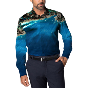 <span class=keywords><strong>Chemise</strong></span> habillée pour <span class=keywords><strong>homme</strong></span>, motif floral paisley, finition mate métallique, manches longues, boutonnée, style vintage années <span class=keywords><strong>70</strong></span>, costumes de fête - Product Image 5