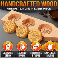 Hölzerne Antihaft-Keksformen mit Perfekter Größe und Einzigartigem Design zum Backen von Mondkuchen und Birnenformen im Chinesischen Stil