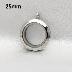 20mm/25mm/30mm chiusura magnetica vetro pendente ciondolo in acciaio inox memoria vivente medaglione gioielli - Product Image 6