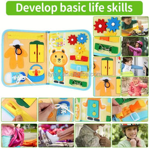 Prix usine animaux de la mer feutre occupé planche Montessori activités sensorielles jouets apprentissage compétences de base de la vie pour les enfants - Product Image 6