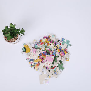 Vente en gros de matrices de découpe d'animaux de dessins animés pour enfants <span class=keywords><strong>bébé</strong></span> avec impression écologique personnalisée Puzzles jouets <span class=keywords><strong>Puzzle</strong></span> éducatif - Product Image 3