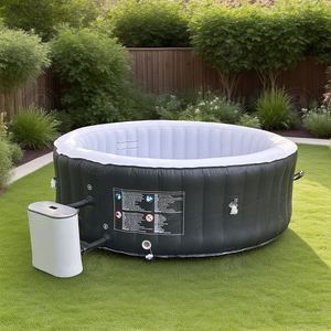 <span class=keywords><strong>Precio</strong></span> de fábrica <span class=keywords><strong>Inflable</strong></span> de lujo al aire libre Spa Calefacción Burbuja Masaje Piscina Grado superior Bañera de hidromasaje Piscina sobre el suelo Piscina Spa - Product Image 5