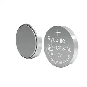 CR2450 Lithium manganese button cell, high capacity, 240 mA, 3V,Battery customization