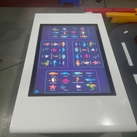 Juego de dibujo táctil interactivo para niños y adultos con cepillo mágico-Dibujo de pared de plástico para PC interior