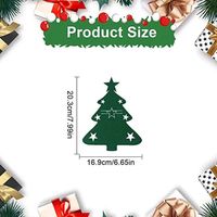 Offre Spéciale : Porte-couverts Arbre de Noël Rouge et Vert, Housses de Couteaux et Fourchettes en Forme d'Arbre pour Fêtes et Dîners
