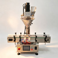 Machine de remplissage automatique de poudre de bureau LT-750 avec convoyeur pour café, lait, épices, piments, assaisonnements et cosmétiques
