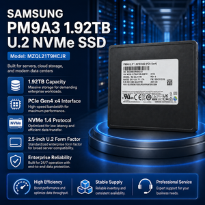 Untuk PM9A3 MZQL21T9HCJR 1.92TB Enterprise U.2 NVMe SSD 2.5" PCIe Gen3 X4 V-NAND TLC 6500MB/s Read Data Center Server - Product Image 1