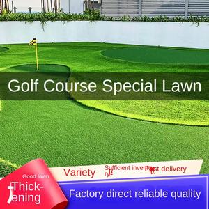 Gazon artificiel de loisirs pour terrain de golf, 20 mm de hauteur, en plastique, vert, en soie bouclée, tapis de gazon, garde-corps antidérapant, haute densité - Product Image 4