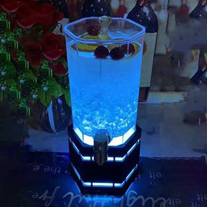 Seau à Boissons pour Fêtes - Distributeur de Boissons Manuel Chaud/Froid en Acier Inoxydable avec LED Lumineuse pour Événements Commerciaux (Multiples - Product Image 1