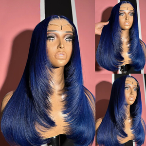 Perruques Lace Front en <span class=keywords><strong>Cheveux</strong></span> Humains à Raie Libre, Coupe Droite Superposée Effet <span class=keywords><strong>Plume</strong></span>, Vente en Gros - Product Image 5