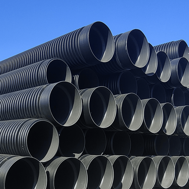 300mm/400mm/500mm HDPE Dual Wall Corrugated Sewage Drainpipe 16 Inch JUNYU Brand ISO9001 Certified