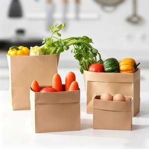 Bolsas de Papel Kraft Marrón con Logotipo Personalizado, Bolsas de Compra Ecológicas de Papel Kraft para Comercios, Supermercados y Uso Diario - Product Image 2