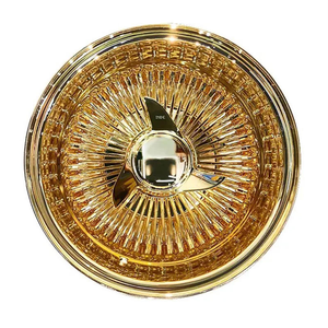 <span class=keywords><strong>Jantes</strong></span> de voiture classiques en acier chromé, <span class=keywords><strong>jantes</strong></span> à rayons rétro de luxe, brillantes, 5 trous, entièrement dorées, 13 pouces, <span class=keywords><strong>jantes</strong></span> à rayons 13x7, roues à rayons. - Product Image 4