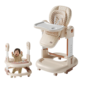 家庭用 3-in-1 折りたたみ式 プラスチック製 ベビーダイニングチェア 多機能 ロッキングチェア 兼 ベビーウォーカー - Product Image 6