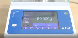 Buen rendimiento 0,1 mg 0,0001G 220g balanza electrónica de laboratorio pantalla táctil balanza analítica