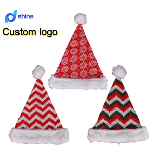 Chapeau <span class=keywords><strong>de</strong></span> <span class=keywords><strong>Noël</strong></span> tendance : Chapeau <span class=keywords><strong>de</strong></span> Père <span class=keywords><strong>Noël</strong></span> en feutre rayé rouge et blanc, chapeau <span class=keywords><strong>de</strong></span> <span class=keywords><strong>Noël</strong></span> en peluche pour adultes et enfants, vente en gros personnalisée - Product Image 1