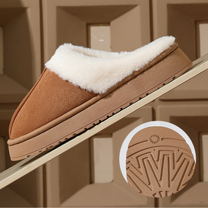 Venta al por mayor de fábrica: Nuevo producto de pantuflas de verano para mujer con forro de tela de algodón para el hogar, diseño cerrado para interiores. - Product Image 2