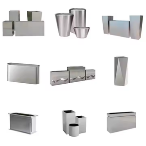 Высококачественные современные цилиндрические кашпо из нержавеющей стали для домашнего сада и коммерческого использования - Product Image 6