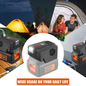 200W portatile AC <span class=keywords><strong>inverter</strong></span> con USB TYPE-C PD3.0 per <span class=keywords><strong>Black</strong></span> & <span class=keywords><strong>Decker</strong></span> <span class=keywords><strong>power</strong></span> tool 40V batteria al litio esterno <span class=keywords><strong>power</strong></span> bank luce LED - Product Image 6