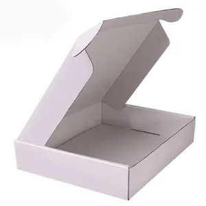 โลโก้ที่กำหนดเองพิมพ์กล่องกระดาษแข็งลูกฟูกแสดงกล่องจัดส่ง A5 A4 A3ขนาดกล่องจดหมาย