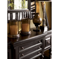 Table console en bois de chêne massif de luxe, finition étagère inférieure, design moderne, tiroirs pour meubles de salon