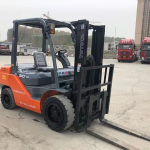 Forklift Toyota Lpg/Diesel Murah 3 Ton 3 T Clark Harga Forklift Bekas Toyota Fd30 Merek Terkenal Performa