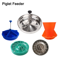 Mangeoire pour porcelets en acier inoxydable durable, bol d'alimentation pour porcs, bac d'alimentation pour élevage, équipement d'élevage