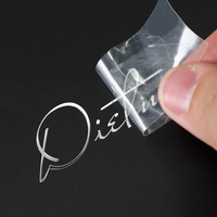 Autocollants de transfert DTF 3D en feuille d'or métallique pour emballages cadeaux de luxe, décalcomanies à texture métallique avec logo personnalisé imprimé