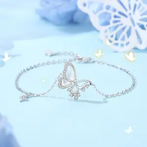 Vana Fine S925 gioielli realizzati a mano in argento Sterling 925 farfalla collana bracciale orecchini anello donna lusso gioielli set