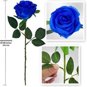 Ramos de Boda Artificiales de Fabricante, 10 Cabezas de Rosas de Seda, Ramo de Rosas para Decoración del Hogar - Product Image 2