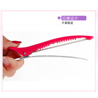 Lot de 6 pinces à cheveux en plastique, grandes pinces bec de poisson de 8 cm et pinces bec de canard, accessoires et outils de coiffure