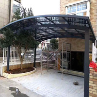 Kolayca monte edilmiş alüminyum Gazebo motorlu geri çekilebilir tente Pergola Carport