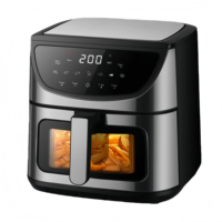 Four à air chaud intelligent grande capacité 12L - Cuisson automatique pour filets de poulet/frites - Double usage (domicile/professionnel)