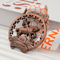 Medallas Deportivas de Aleación de Zinc Anti-Cobre, Premios Dorados, Trofeos, Troquelado, Impresión, Logotipo Personalizado, Fabricante de Medallas Duraderas